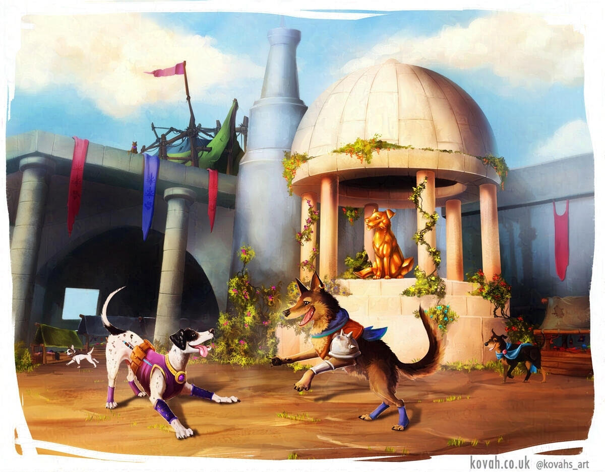 Goodmother Temple -Illustration for Steamforged Games Animal Adventures