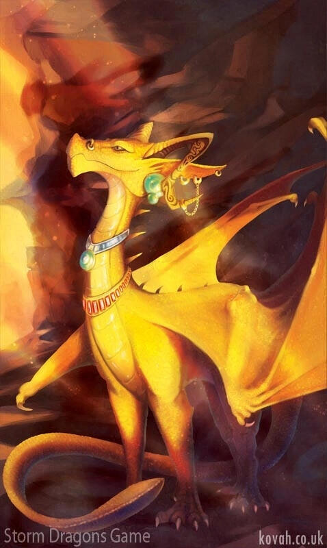 Dawnbringer - Artwork for Storm Dragons Card Game