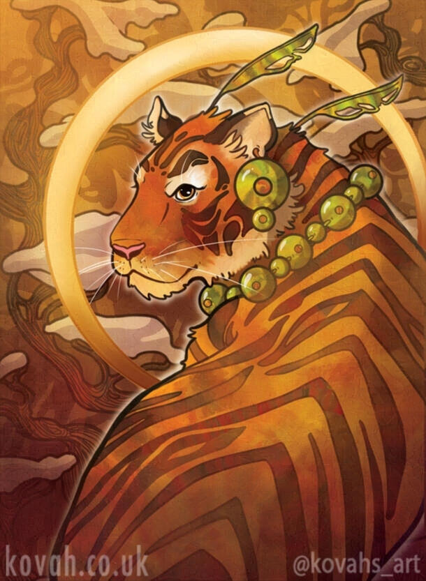 Tiger - Card Illustration for Animal Kingdoms