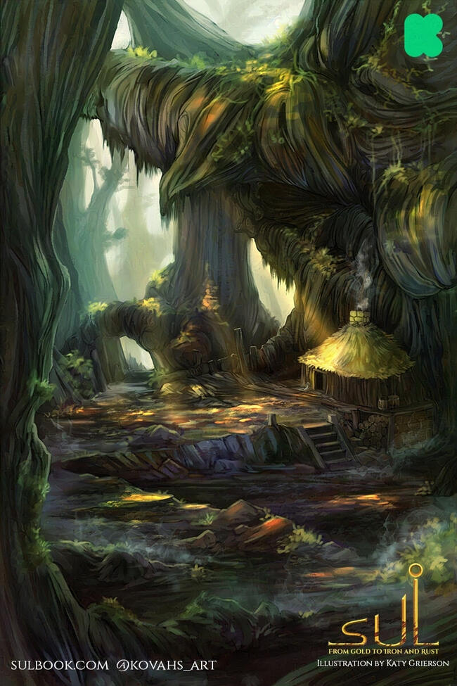 Vander&#39;s Hut - Illustration from my co-authored novel Sul.