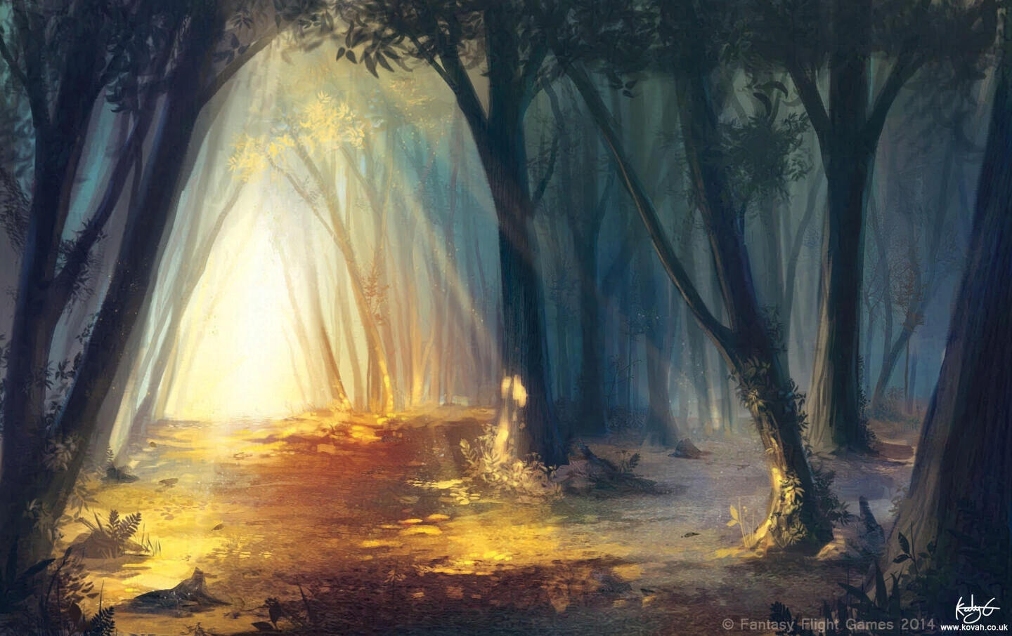 Misleading path - Card Illustration for Fantasy Flight Games